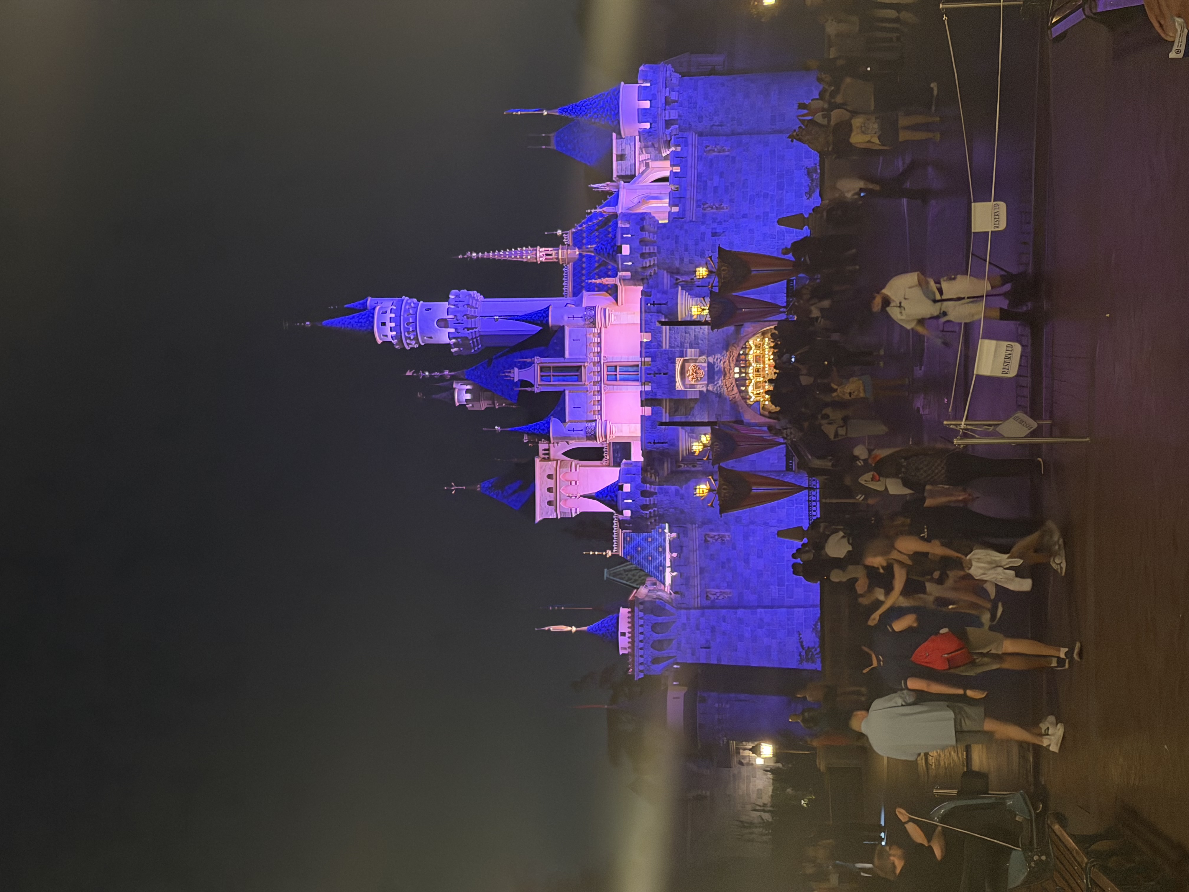 Disneyland at night